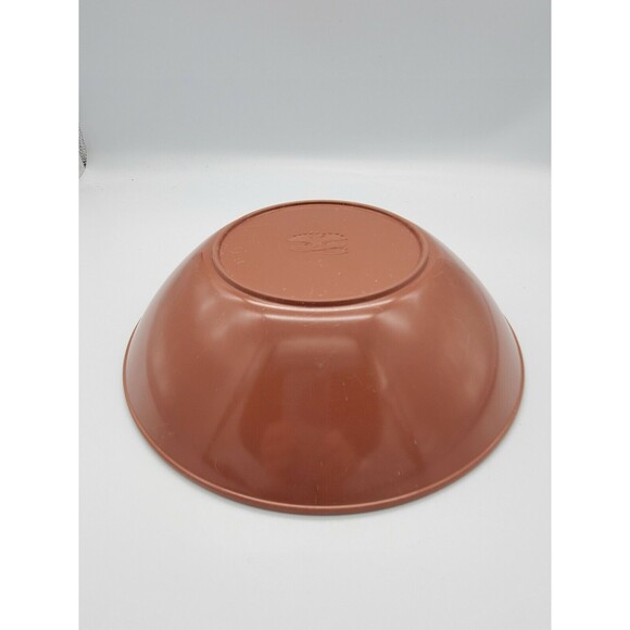 Melmac Eagle Logo Brown Serving Bowl #2 8.5" Diameter Plastic Dish - Picture 4 of 12